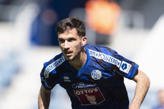 Adrian Grbic a permis à Lucerne d'égaliser face à Lausanne KEYSTONE/GAETAN BALLY